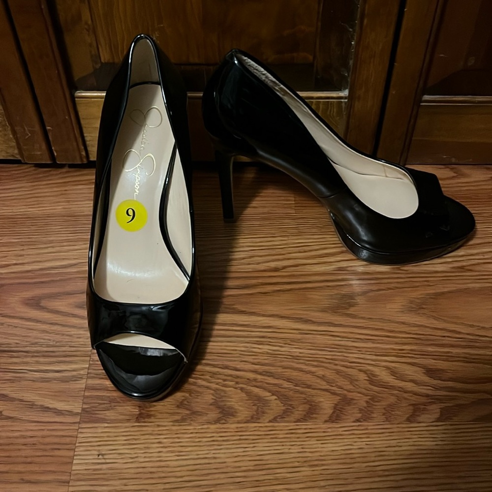 Jessica Simpson heels with platform front
